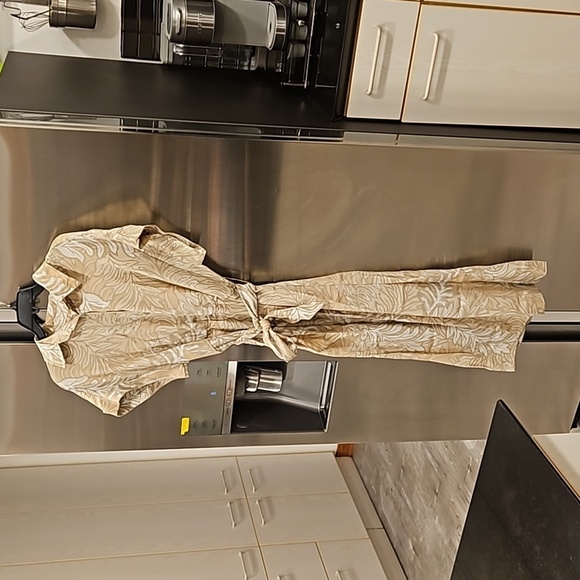 💕NATALIE MARTIN💕 Harper Maxi Dress ~ 100% Silk Jungle Print Agave Large L NWT - Picture 12 of 16